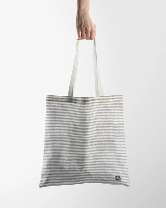 100% Linen Tote Bag Sand