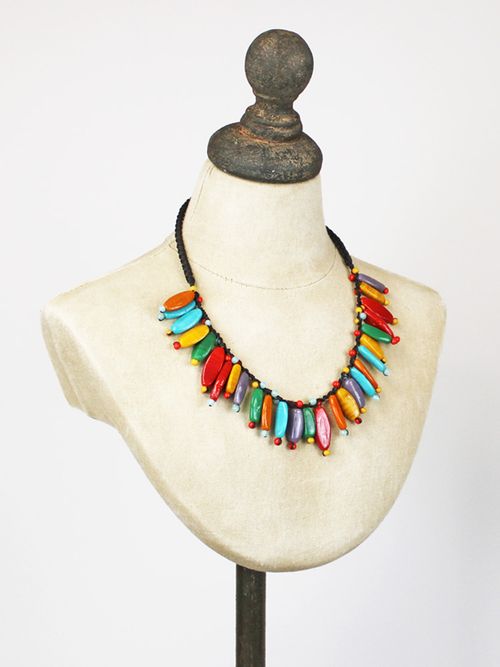 Multicolour Glass Bead Necklace