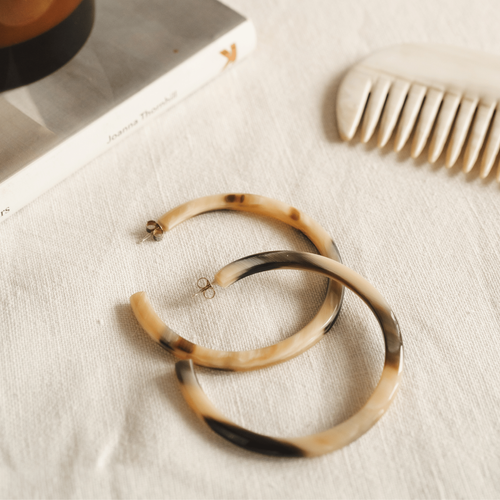 Horn Hoop Earrings