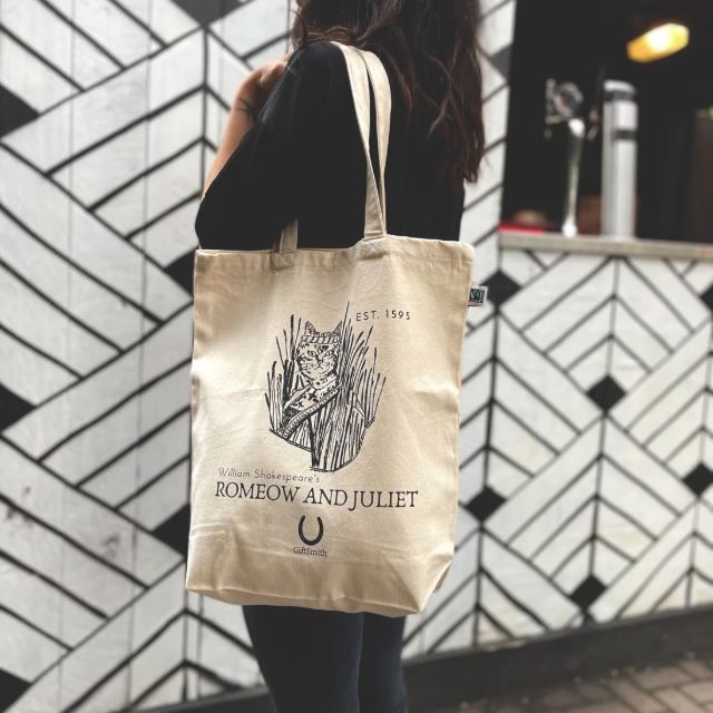 Romeow and Juliet Fairtrade & Organic Shopper Tote Bag