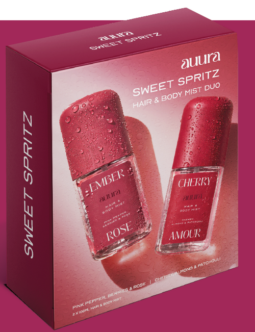Auura Sweet Spritz Hair & Body Mist Duo