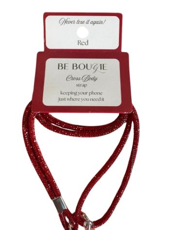 Sparkly Phone Strap in Red