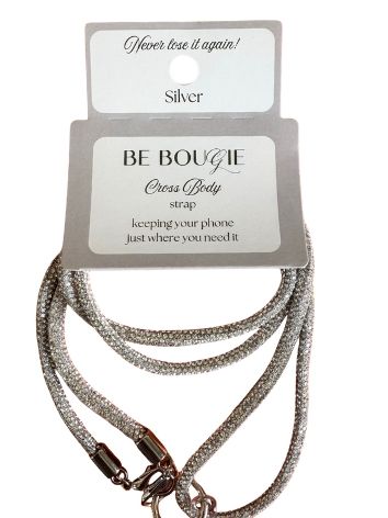 Silver Sparkly Phone Strap