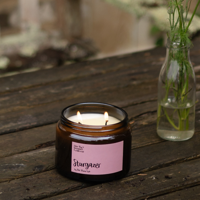 Hand poured natural-wax candles