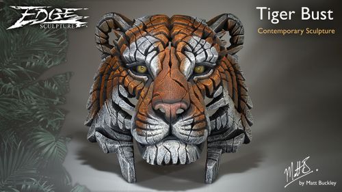 Edge Sculpture - Tiger Bust