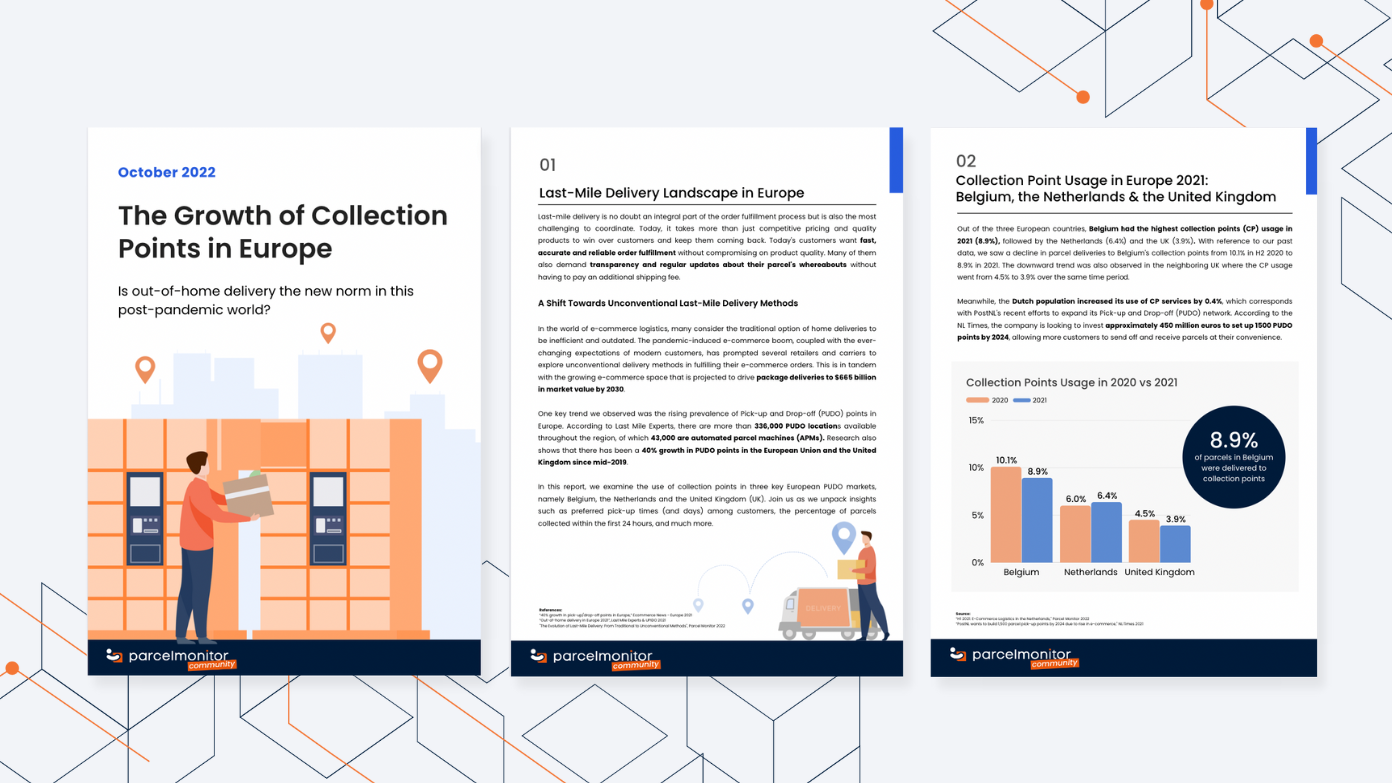 The growth of collection points in Europe