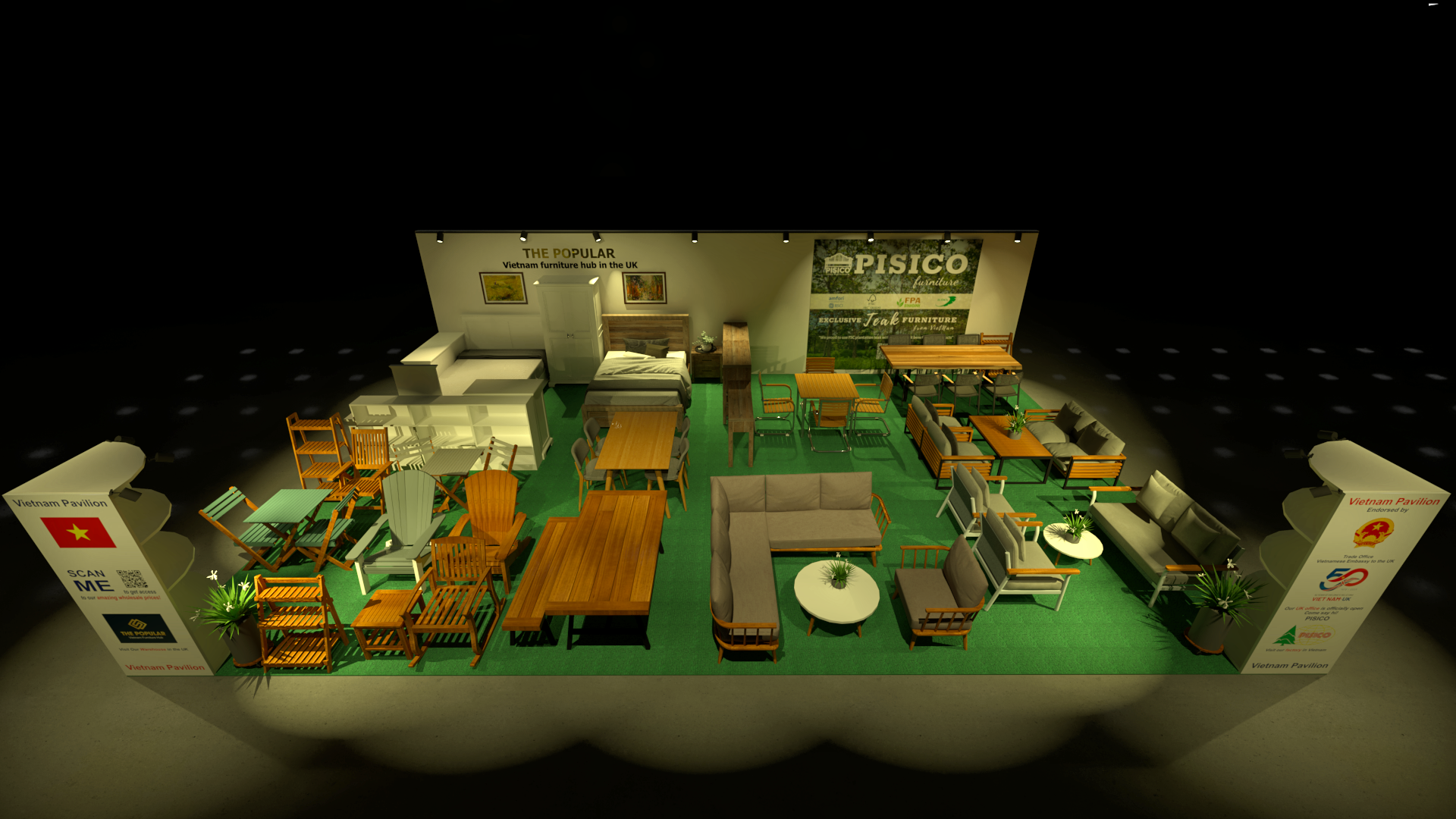 Vietnam Pavilion is a must-see for any visitors to the Furniture show in Birmingham