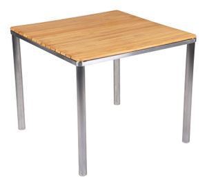 Dining Square Table SUS304 frame FSC Teak worktop