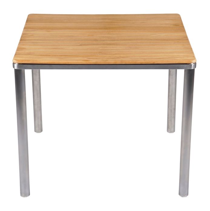 Dining Square Table SUS304 frame FSC Teak worktop