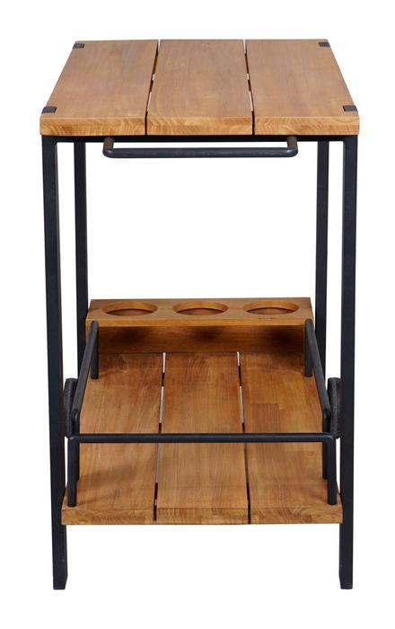 Trolley Powder coated alu frame FSC Teak Wood