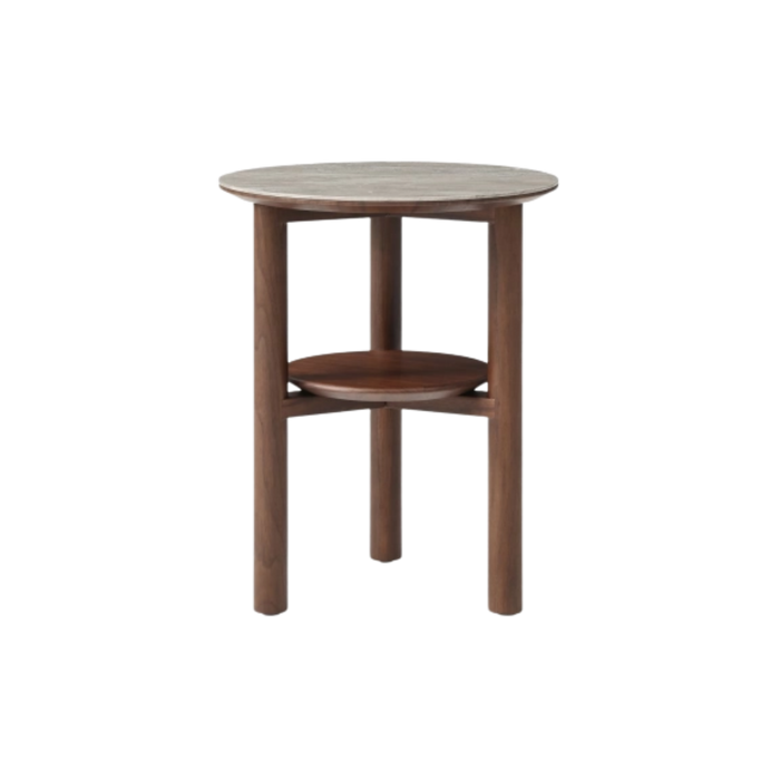 Willow Lamp Table with Shelf