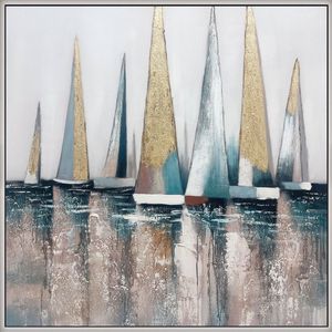 SY35533 Prints Canvas with Hand paints