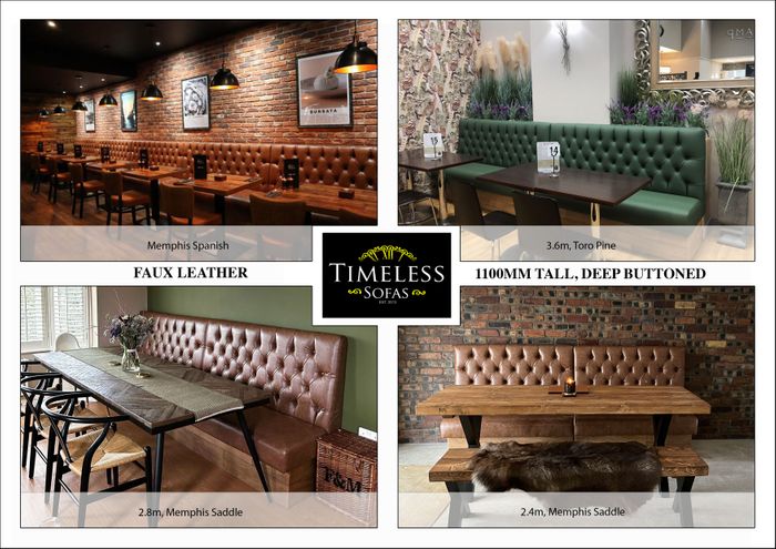 Made to measure dining booth seating