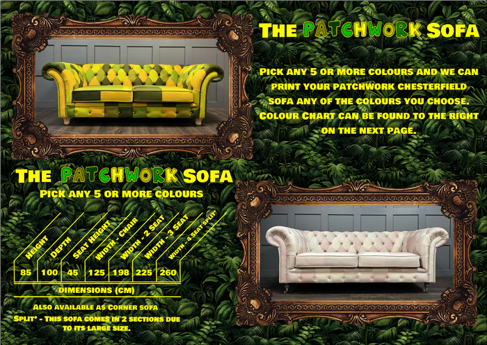 Custom Printed Patchwork Sofas