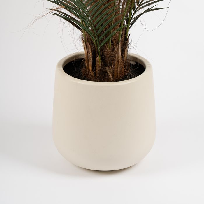 Artificial Palm Floor Plant in Minimal Ceramic Pot
