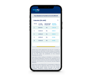 Retail Finance - Buy Now Pay Later up to 6 months