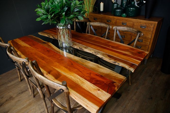Live Edge Collection River Dining Table