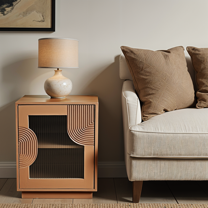 Indus Solid Wood Bedside Table