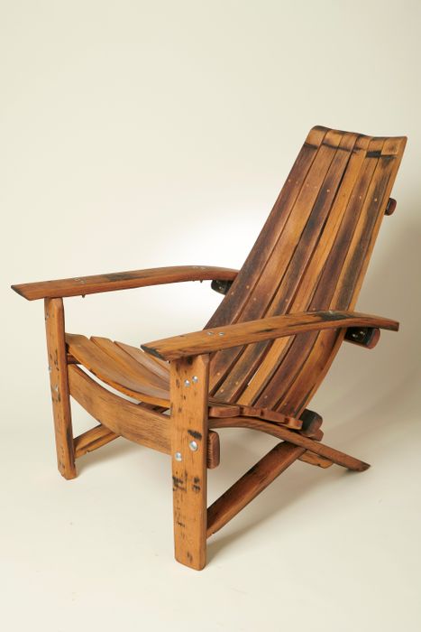 Adirondack chair and footstool