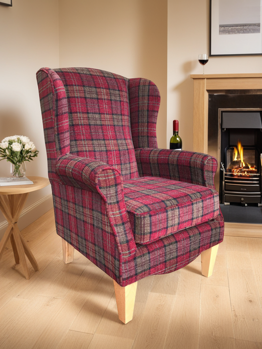 Regency Chairs & 2str Sofa in Luxury Warm Tartans