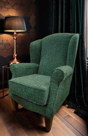 Windsor Chairs in beautiful Olbia fabric by Cristina Marrone