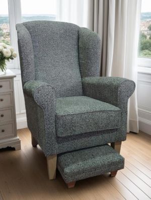 Rushton Chair c/w slide under footstool
