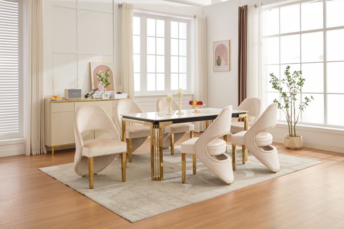 SANTORINI CREAM DINING CHAIR