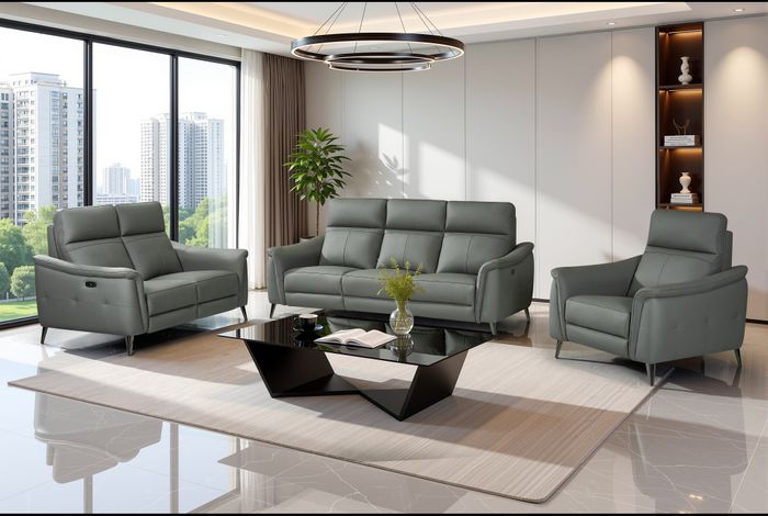 Riccardo Leather Electric Reclining Sofa Collection