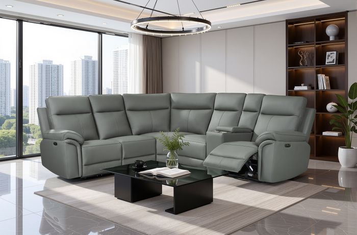 Jesse Leather Electric Reclining Sofa Collection