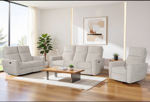 Serafina Fabric Electric Reclining Sofa Collection