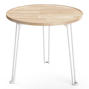 KAPANOU Folding Round Table 22.8in Indoor Outdoor with foldable Legs,  Heavy Duty Portable Table for Parties, Patio