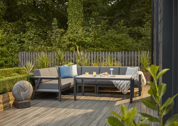 Apollo Range Corner Set Charcoal Aluminium Frame