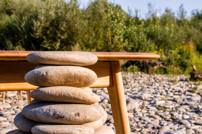 Stone Collection – Oak Dining Table