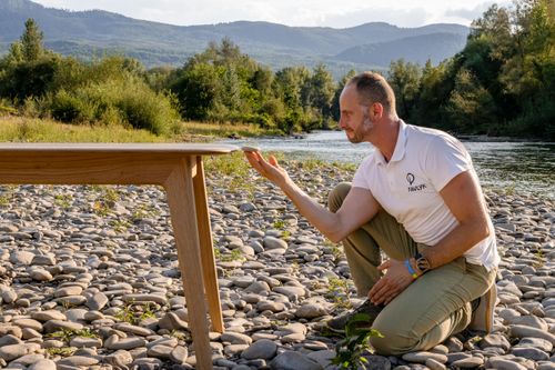 Stone Collection – Oak Dining Table