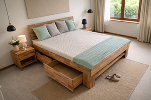 Solid Oak Storage Bed – FSC® Certified