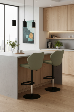 Bree's New World Adjustable barstools