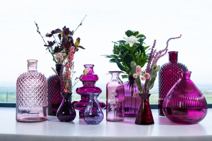 100% Recycled glassware