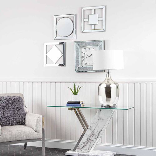 Value 40cm Square Mirror Wall Art