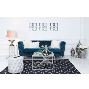 46cm Silver Ceramic Ginger Jar