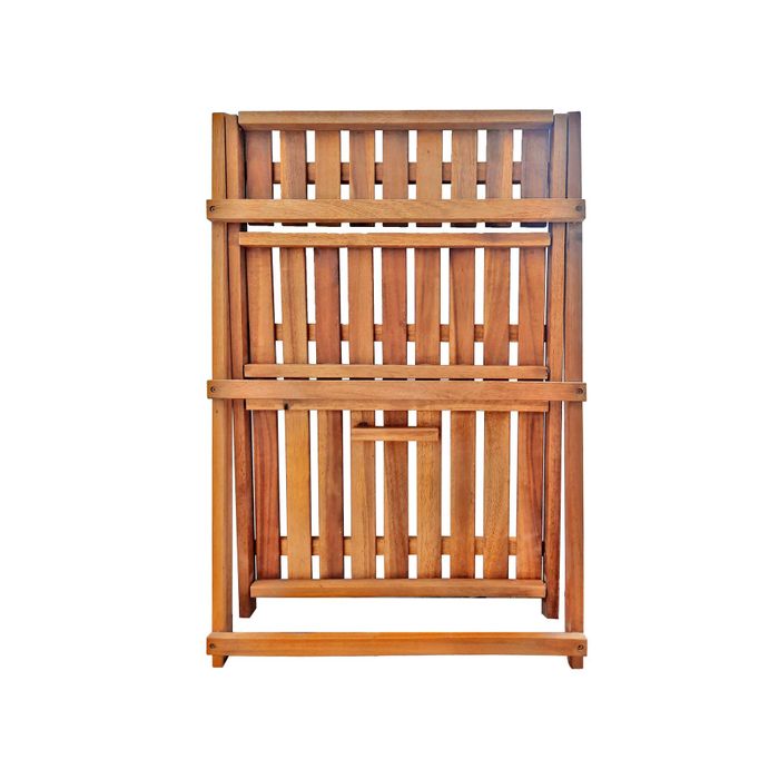 11103 - 3 Tier Plant Stand Acacia Wood Natural Colour