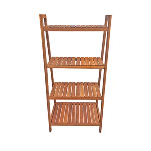 11104 - 4 Tier Plant Stand Acacia Wood Natural Colour