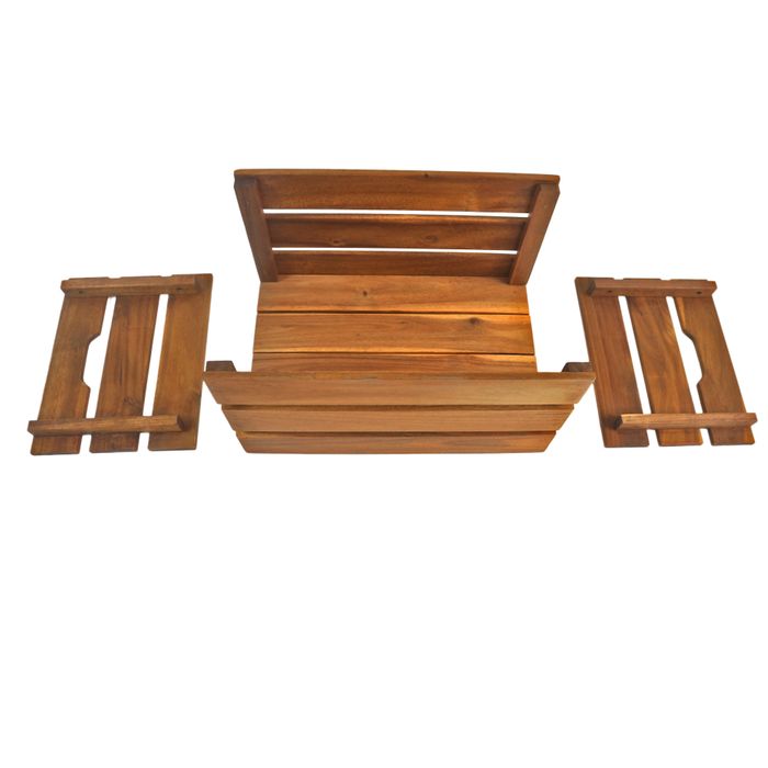 13071 - Basket Acacia Wood Natural Colour