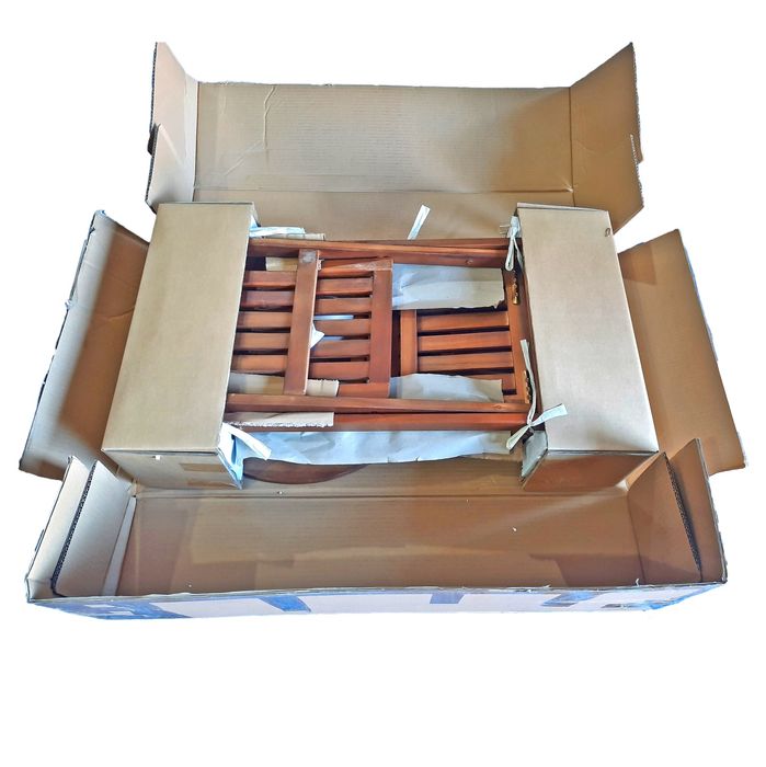 44811 - Bistro Set Acacia Wood Natural Colour