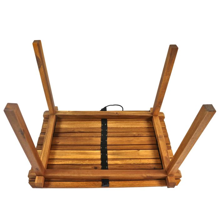 180812 - Relax Table Acacia Wood with Fabric Natural Colour