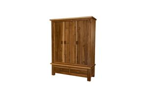HDALE3WR - Acacia Live Edge 3 Door Wardrobe