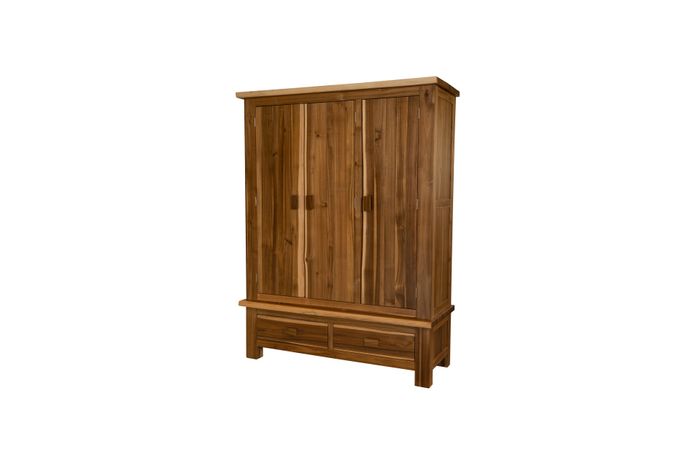 HDALE3WR - Acacia Live Edge 3 Door Wardrobe
