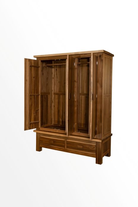HDALE3WR - Acacia Live Edge 3 Door Wardrobe
