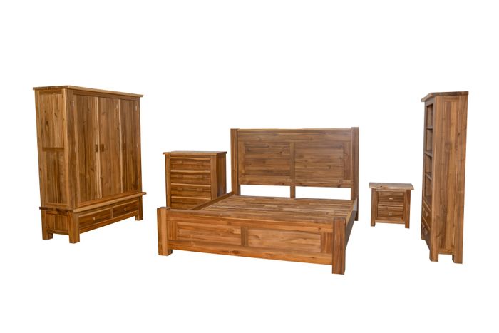 HDALE3WR - Acacia Live Edge 3 Door Wardrobe