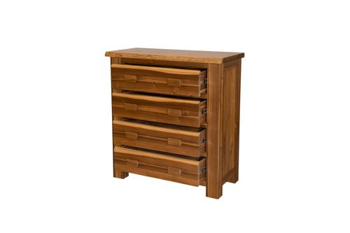 HDALETB4 - Acacia Live Edge Tallboy 4 Drawers