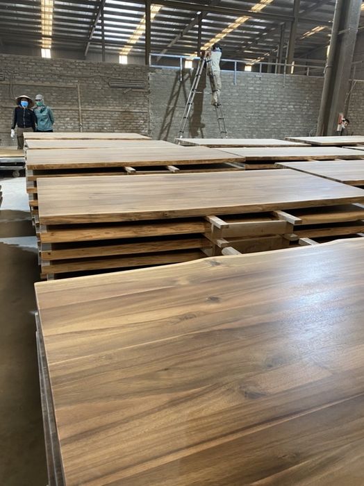 POPULAR1LE1CTTOP - ACACIA LIVE EDGE COUNTER TABLE TOP NATURAL COLOUR